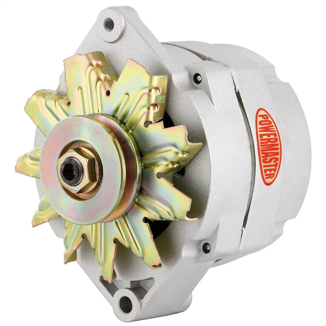 7127 – POWERMASTER Alternator/ Generator, GM 10si Style Single V Belt Pulley 85Amp 1 or 3 Wire Natural